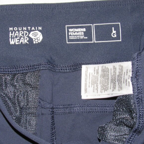 Mountain Hardwear Shorts Dark Blue Dynama Bermuda Nylon Stretch Outdoors Large - Picture 2 of 4